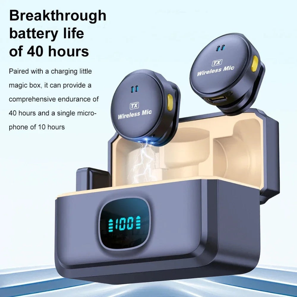Wireless mic system with charging box 