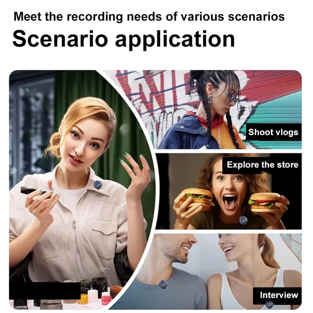 Duo Wireless Button- Mag Mic with Charging Case - URBAN METRO