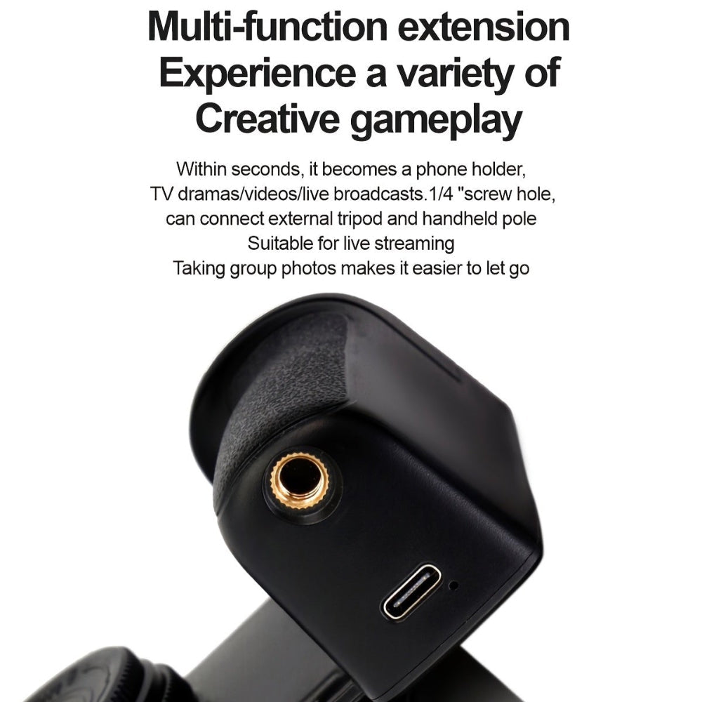 Black multi-function extension with text on a white background