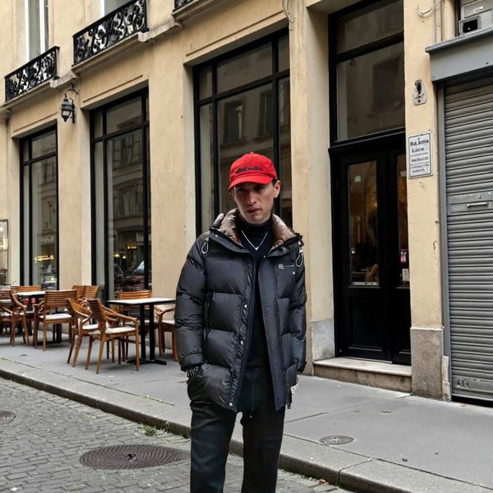 Mens Hooded Zipper Puffy Jacket With Pockets - URBAN METRO