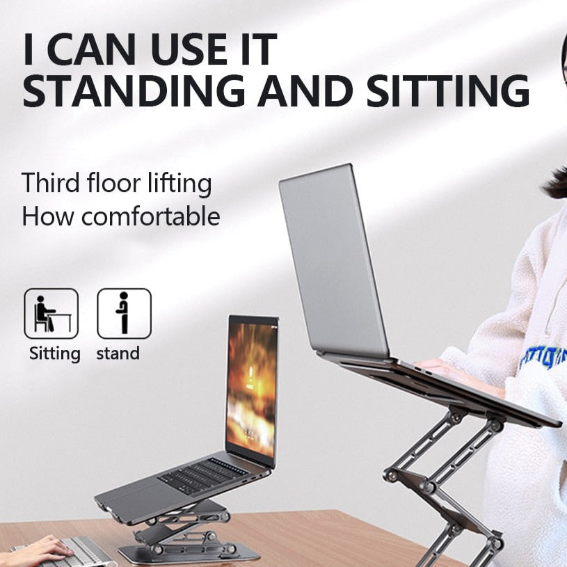 Adjustable 2 in 1- Notebook And Phone Stand - URBAN METRO