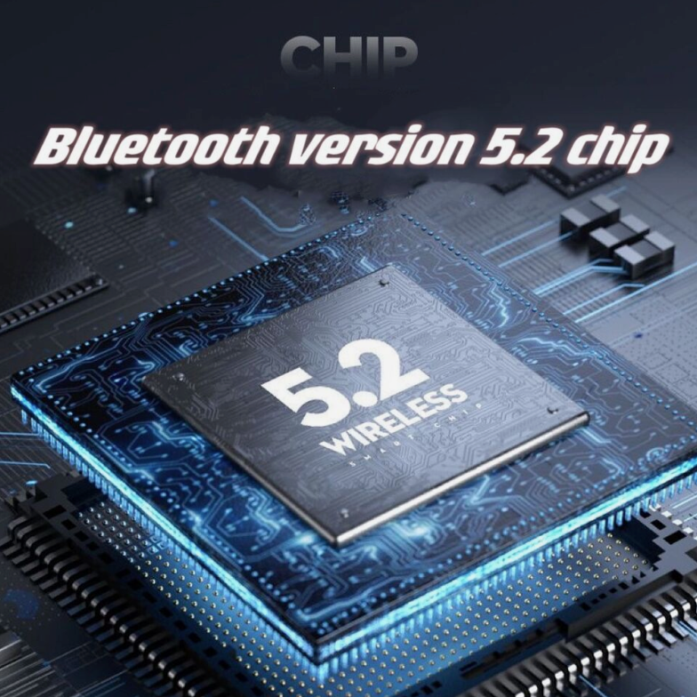 Bluetooth version 5.2 chip on a circuit board with 'CHIP' branding.