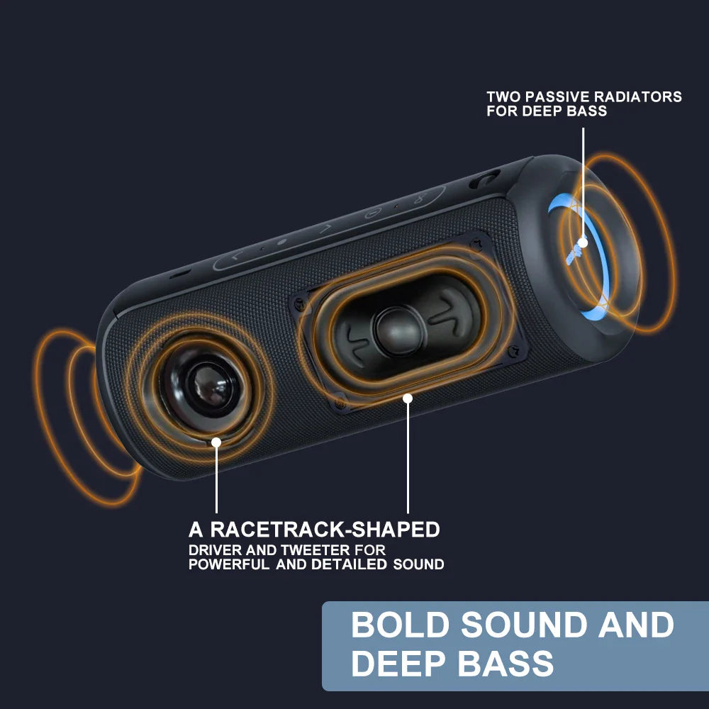 P3 Portable Bluetooth Speaker– Powerful Sound, Long Battery, Wireless Stereo Pairing - URBAN METRO