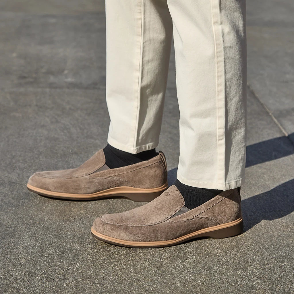 Men’s Suede Leather Loafers – Premium Slip-On Casual Comfort Shoes - URBAN METRO