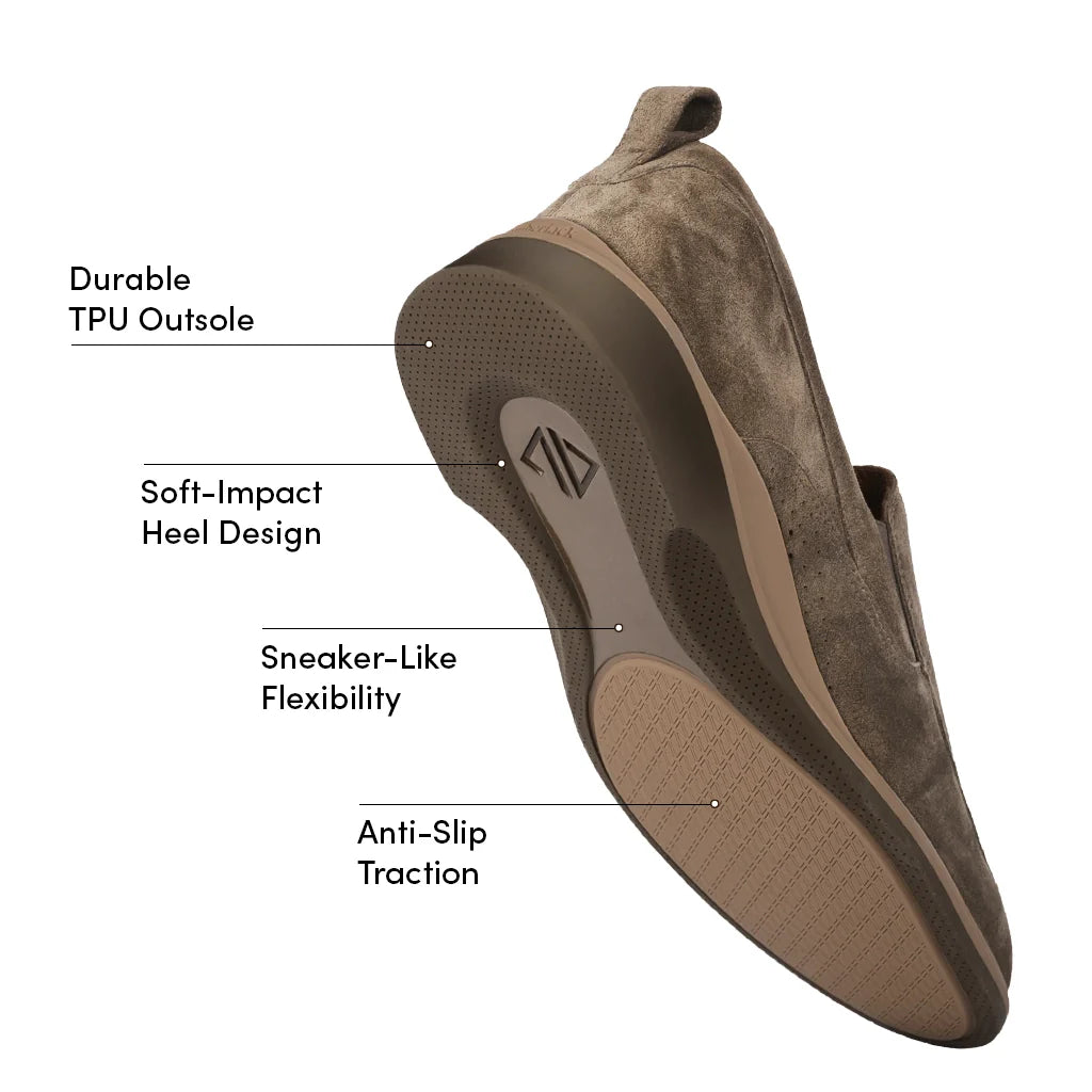 Men’s Suede Leather Loafers – Premium Slip-On Casual Comfort Shoes - URBAN METRO