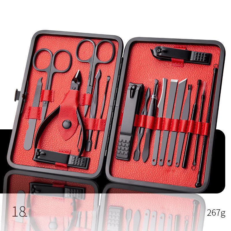 Professional Scissors Nail Clippers Set Ear Spoon Dead Skin Pliers Nail Cutting Pliers Pedicure Knife Nail Groove Trimmers - URBAN METRO