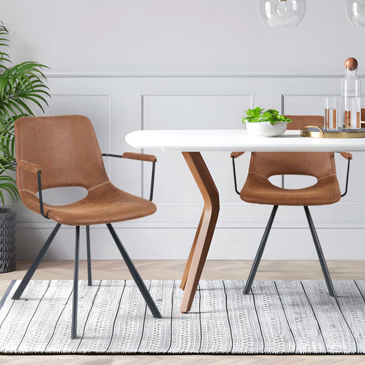 Modern Interior Kitchen & Dinning Room Chairs soft velvet coating Synthetic leather covering - URBAN METRO