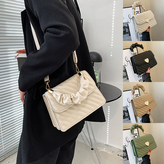 Women Handbags Fashion Chain Shoulder Bags With Love Metal Design - URBAN METRO