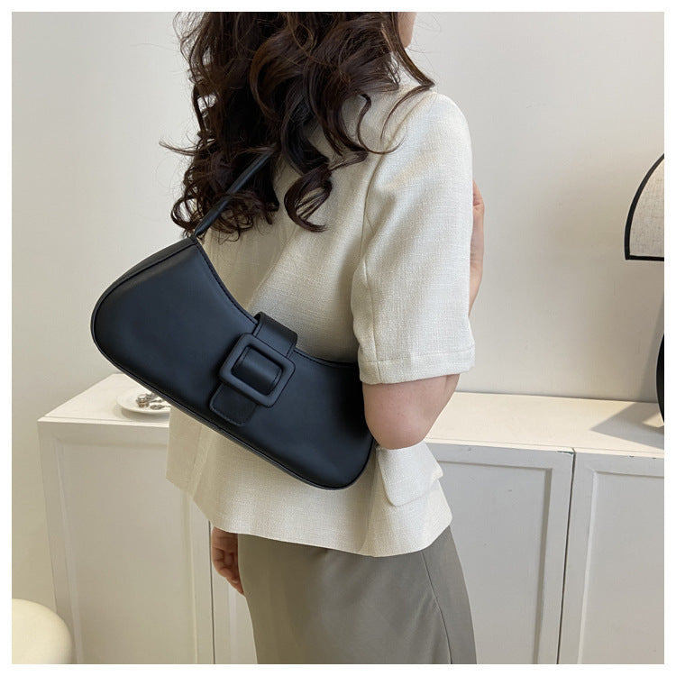 Western Style Shoulder Texture Crossbody Underarm Small Square Bag - URBAN METRO