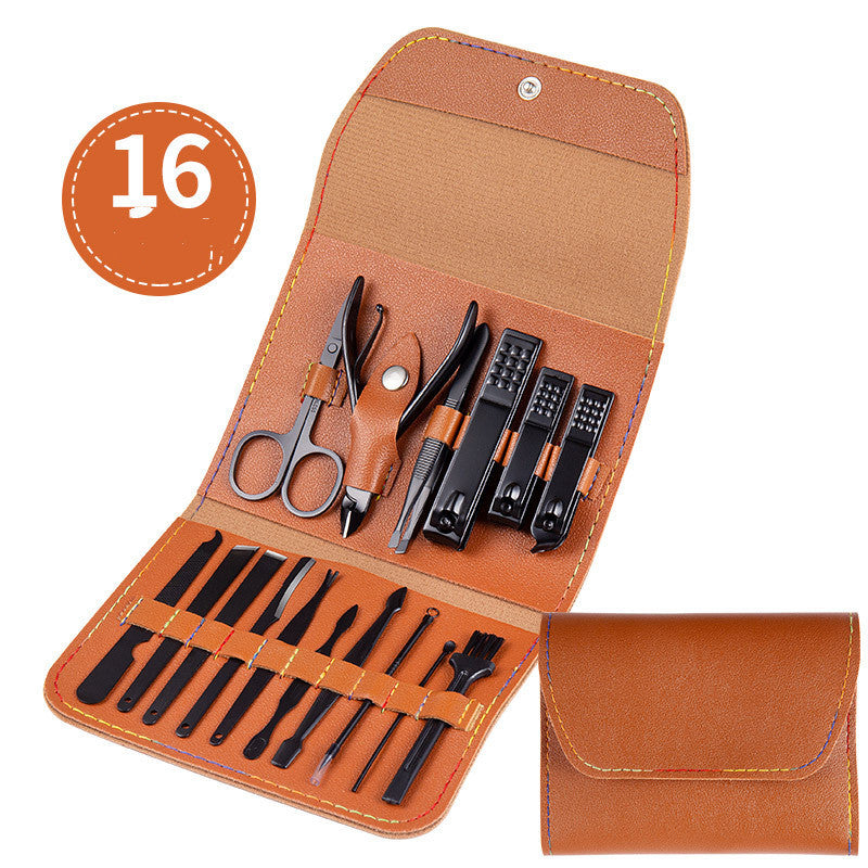 Professional Scissors Nail Clippers Set Ear Spoon Dead Skin Pliers Nail Cutting Pliers Pedicure Knife Nail Groove Trimmers - URBAN METRO