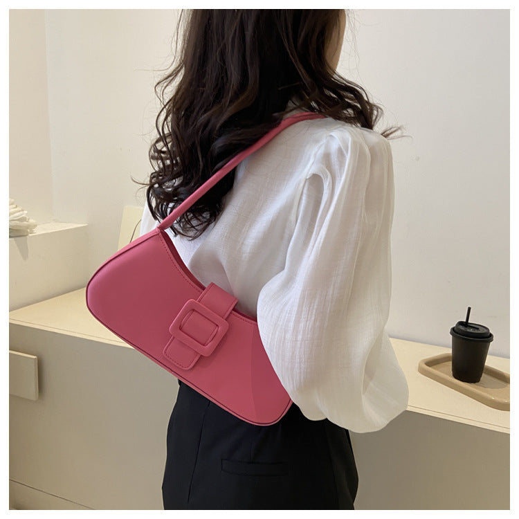 Western Style Shoulder Texture Crossbody Underarm Small Square Bag - URBAN METRO
