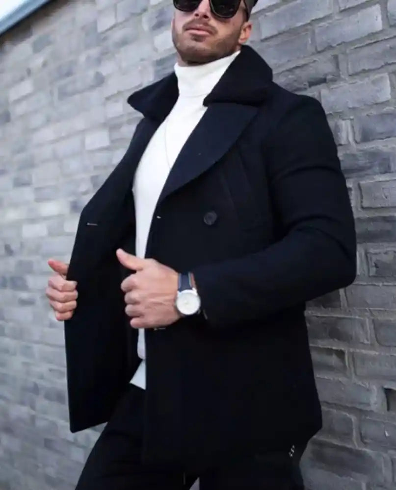 Men’s Fur Collar Coat | Stylish Winter Suit Jacket