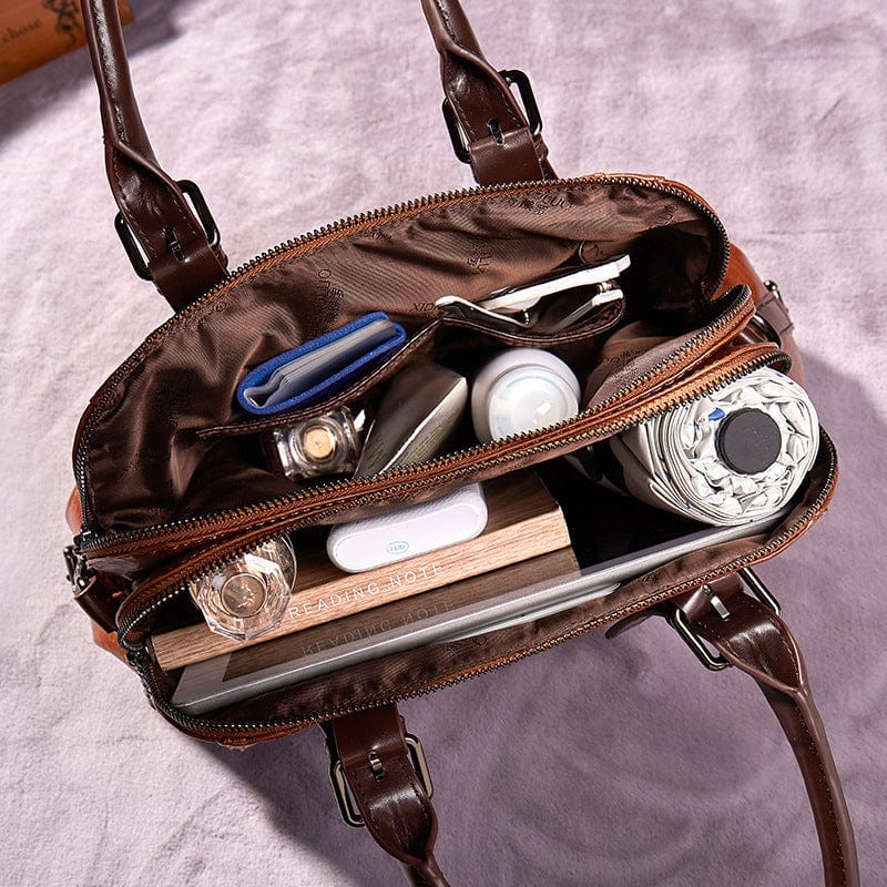 One-shoulder Portable Messenger Large-capacity Soft Leather Female Bag - URBAN METRO