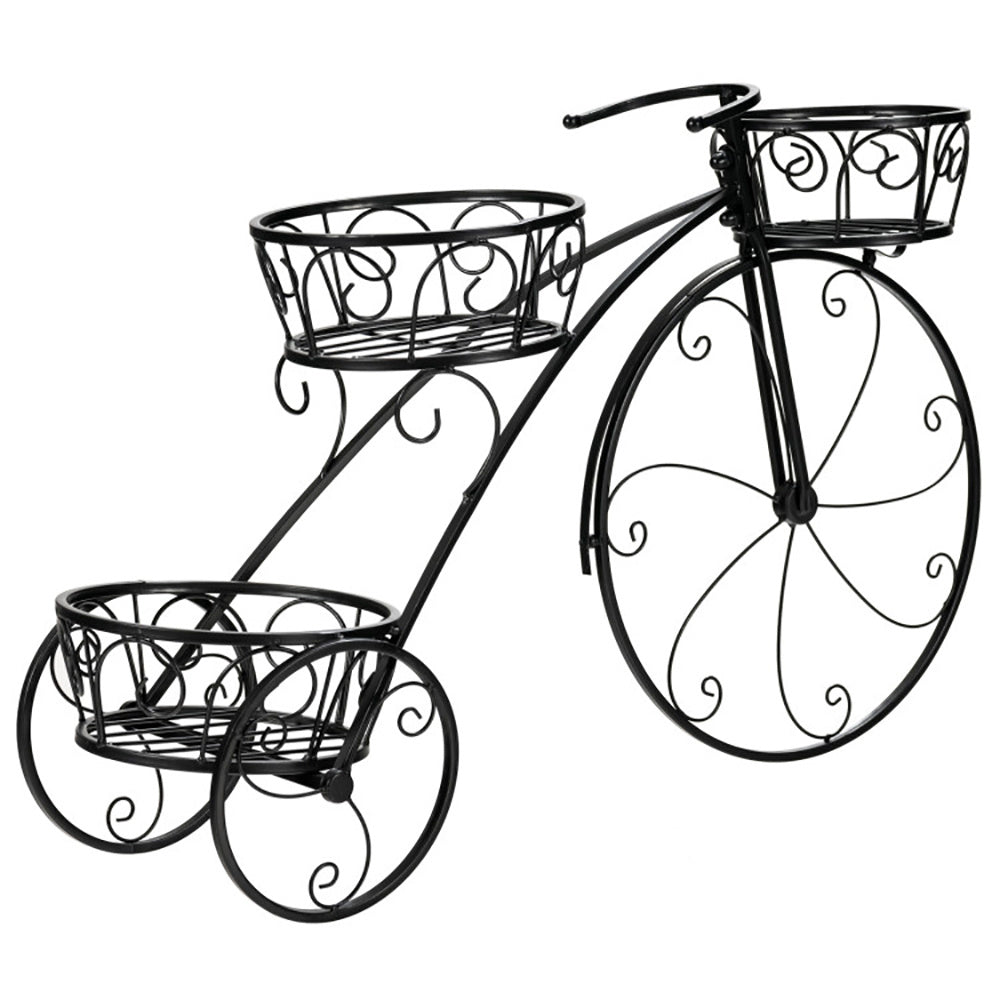 Tricycle Plant Stand Flower Pot Cart Holder In Parisian Style - URBAN METRO