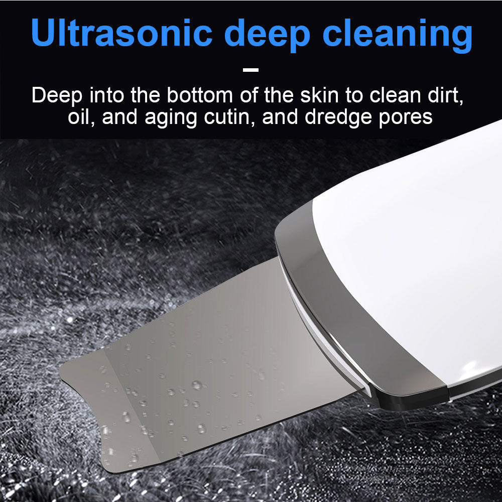 Electric Ultrasonic Skin Scrubber Face Spatula Home Ultrasonic Skin Scrubber Facial Cleaner Handheld Mini Derma Galvanica Tightening Face Scrubber Machine Skin Scrubber USB Ultrasonic - URBAN METRO
