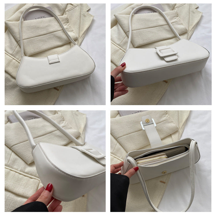 Western Style Shoulder Texture Crossbody Underarm Small Square Bag - URBAN METRO