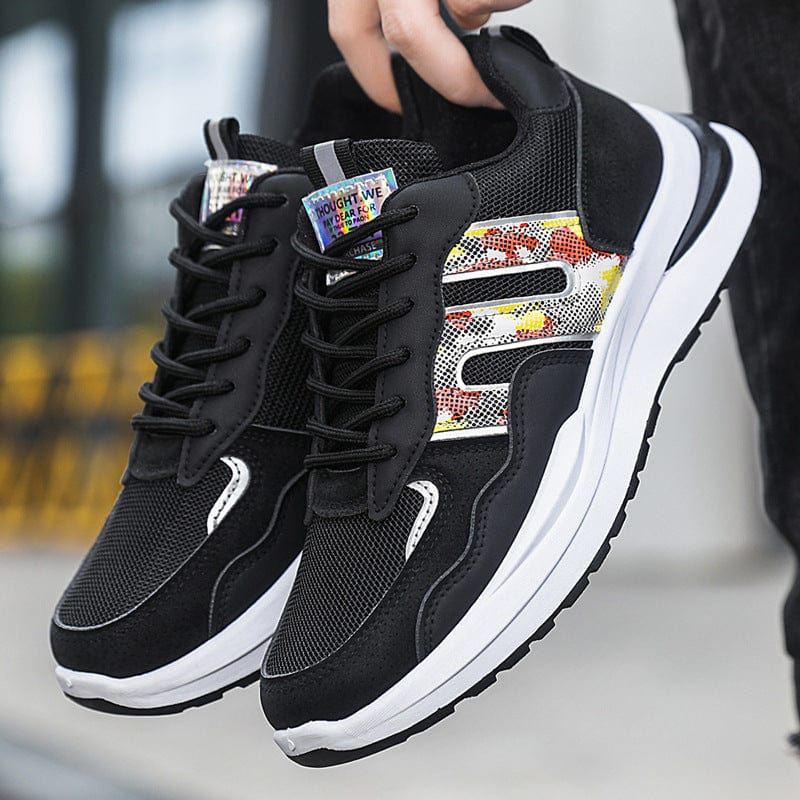 Plus Size Men's Mesh Breathable Sports Casual Shoes - URBAN METRO