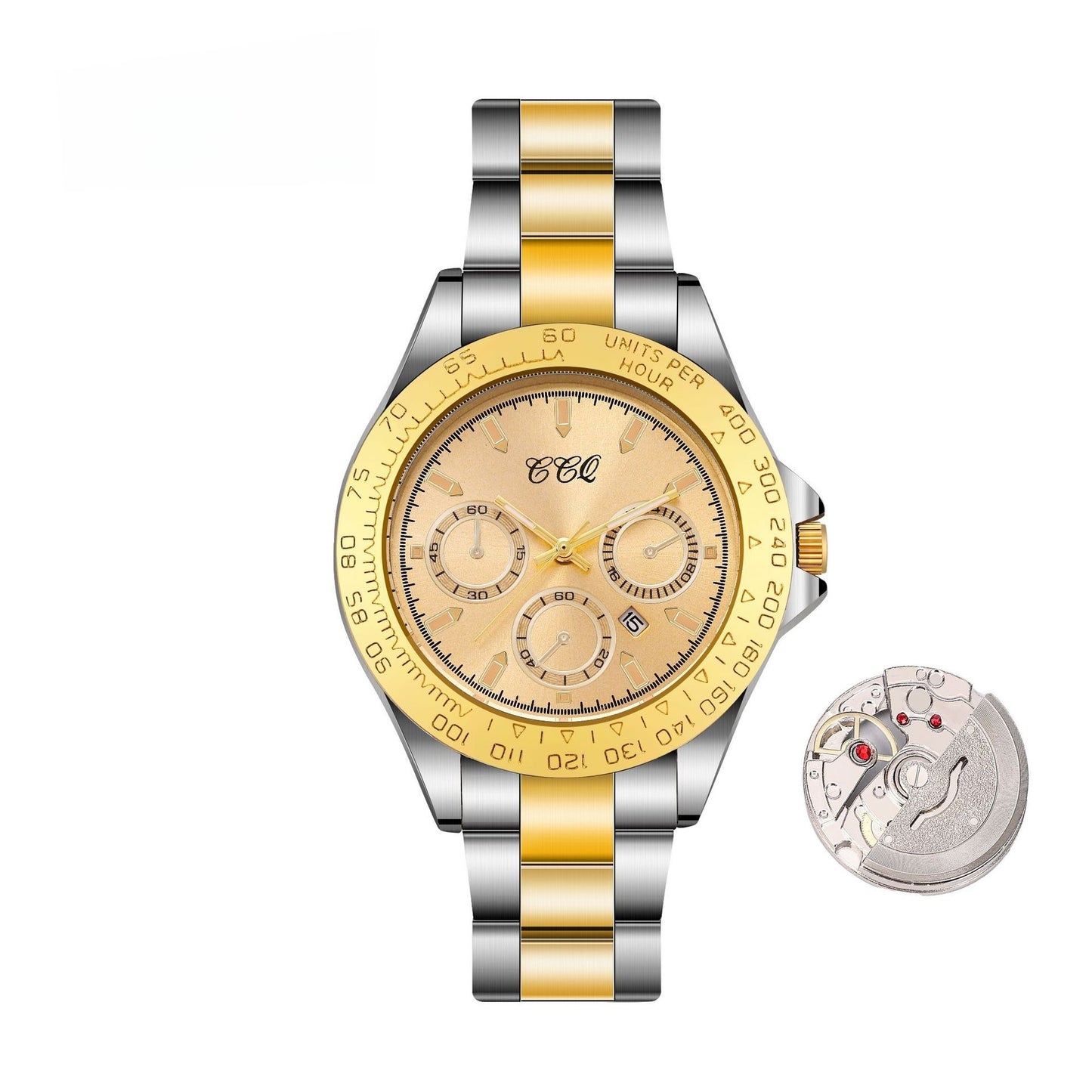 Fashion Gradually Gold Steel Watch - URBAN METRO
