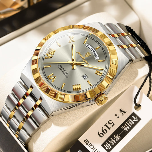 Trendy Men's Night Light Waterproof Watch - URBAN METRO