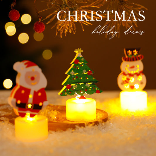 Christmas Holiday Décor LED Lights – Santa, Snowman & Christmas Tree Decorations