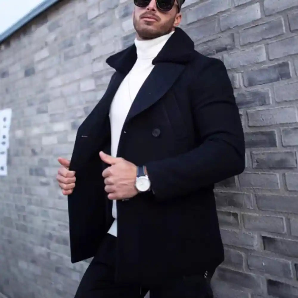 Men’s Fur Collar Coat | Stylish Winter Suit Jacket