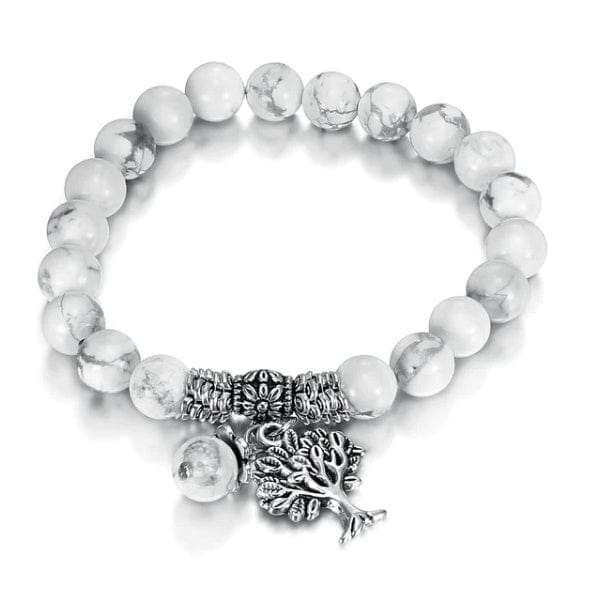 Vintage Frosted White Pine Bead Bracelet - URBAN METRO