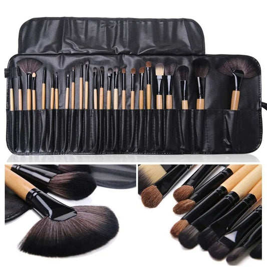 Gift Bag Of 24 Pcs Makeup Brush Sets Professional Cosmetics Brushes Eyebrow Powder Foundation Shadows Pinceaux Make Up Tools - URBAN METRO