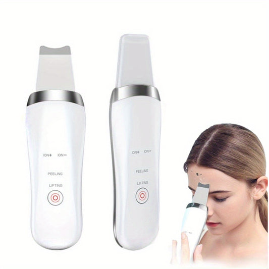 Electric Ultrasonic Skin Scrubber Face Spatula Home Ultrasonic Skin Scrubber Facial Cleaner Handheld Mini Derma Galvanica Tightening Face Scrubber Machine Skin Scrubber USB Ultrasonic - URBAN METRO