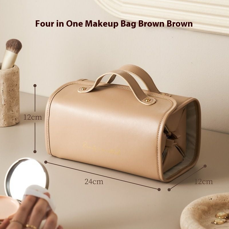 New Folding Cosmetic Bag Large Capacity Portable Handbag Waterproof Travel Storage Washing Bag For Women - URBAN METRO