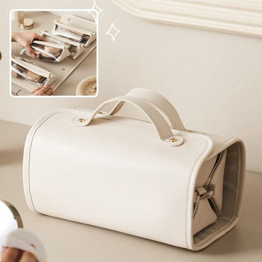 New Folding Cosmetic Bag Large Capacity Portable Handbag Waterproof Travel Storage Washing Bag For Women - URBAN METRO