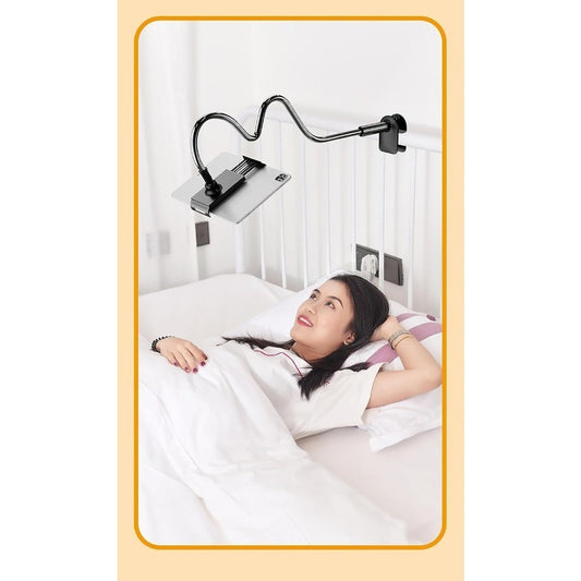 Updated Gooseneck Tablet Holder Stand For Bed 39.4inch Adjustable Flexible Arm Tablets Mount Clamp On Table - URBAN METRO