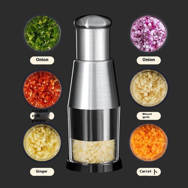 Garlic Crusher Onion Chopper Multipeler Vegetables Chopper Manual Garlic Press Machine Garlic Squeezer Kitchen Gadget - URBAN METRO