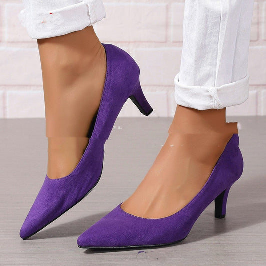 Fashion Ladies Stiletto Heel Slip-on Fashion Shoes - URBAN METRO