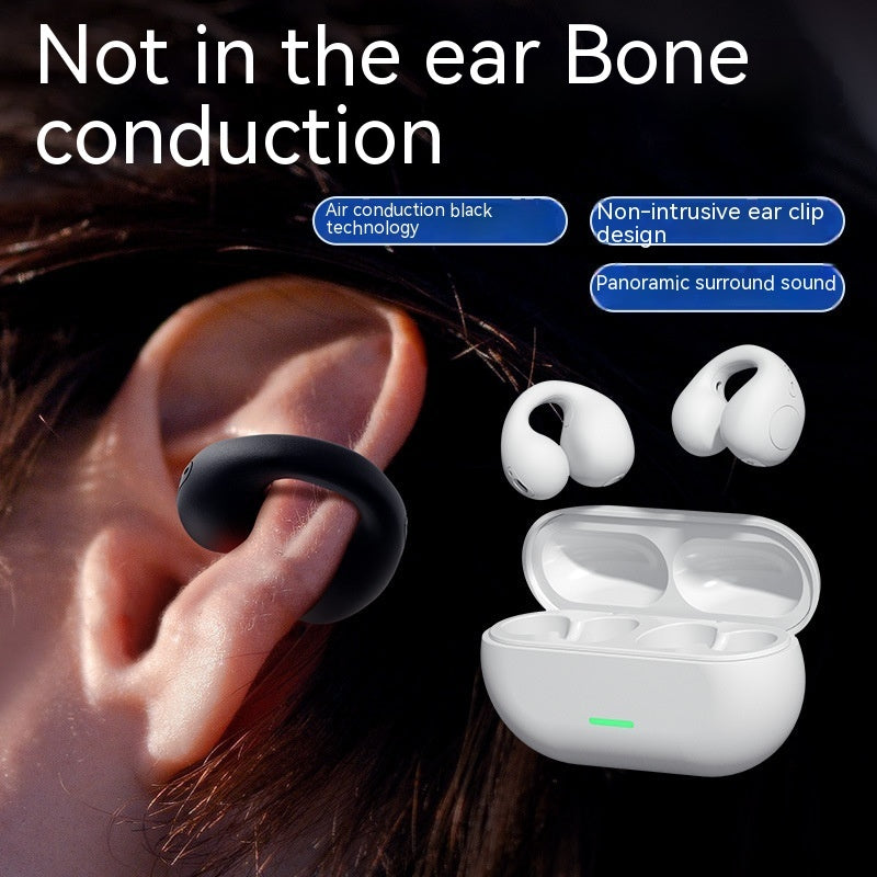Wireless Ear Clip Bluetooth Headset TWS Comfortable Wear Not In-Ear Sports Wireless Bone Conduction 5.3 Bluetooth Headset - URBAN METRO