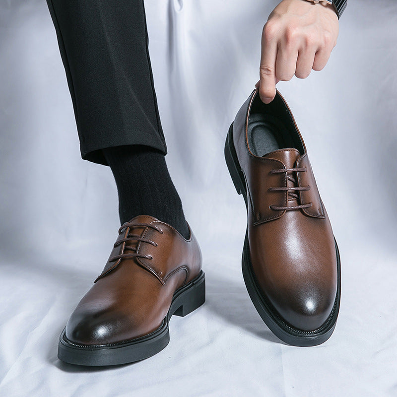 Premium Black & Brown Leather Formal Shoes for Men | Classic Office & Wedding Wear - URBAN METRO