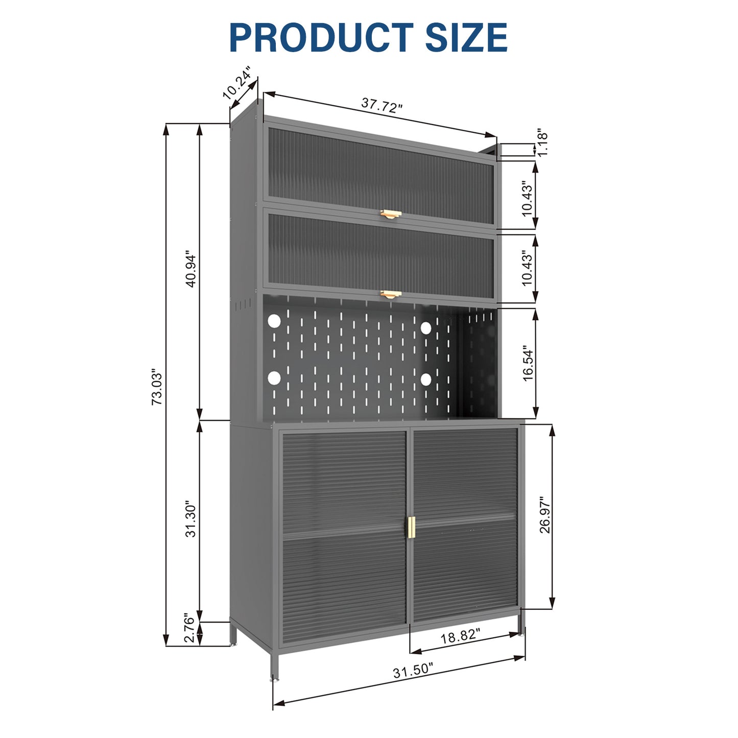6 Level Flip Door Pantry Cabinet - URBAN METRO