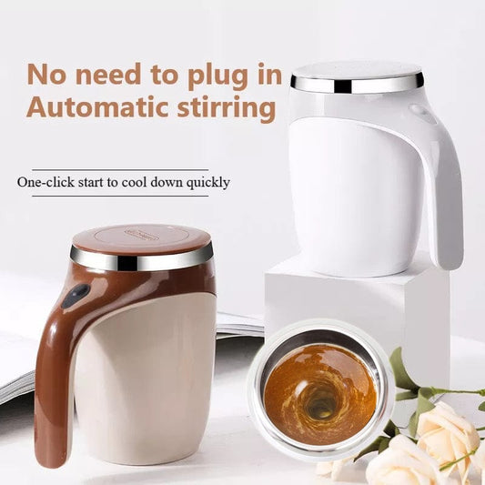 Rechargeable Model Automatic Stirring Cup Coffee Cup High Value Electric Stirring Cup Lazy Milkshake Rotating Magnetic Water Cup - URBAN METRO