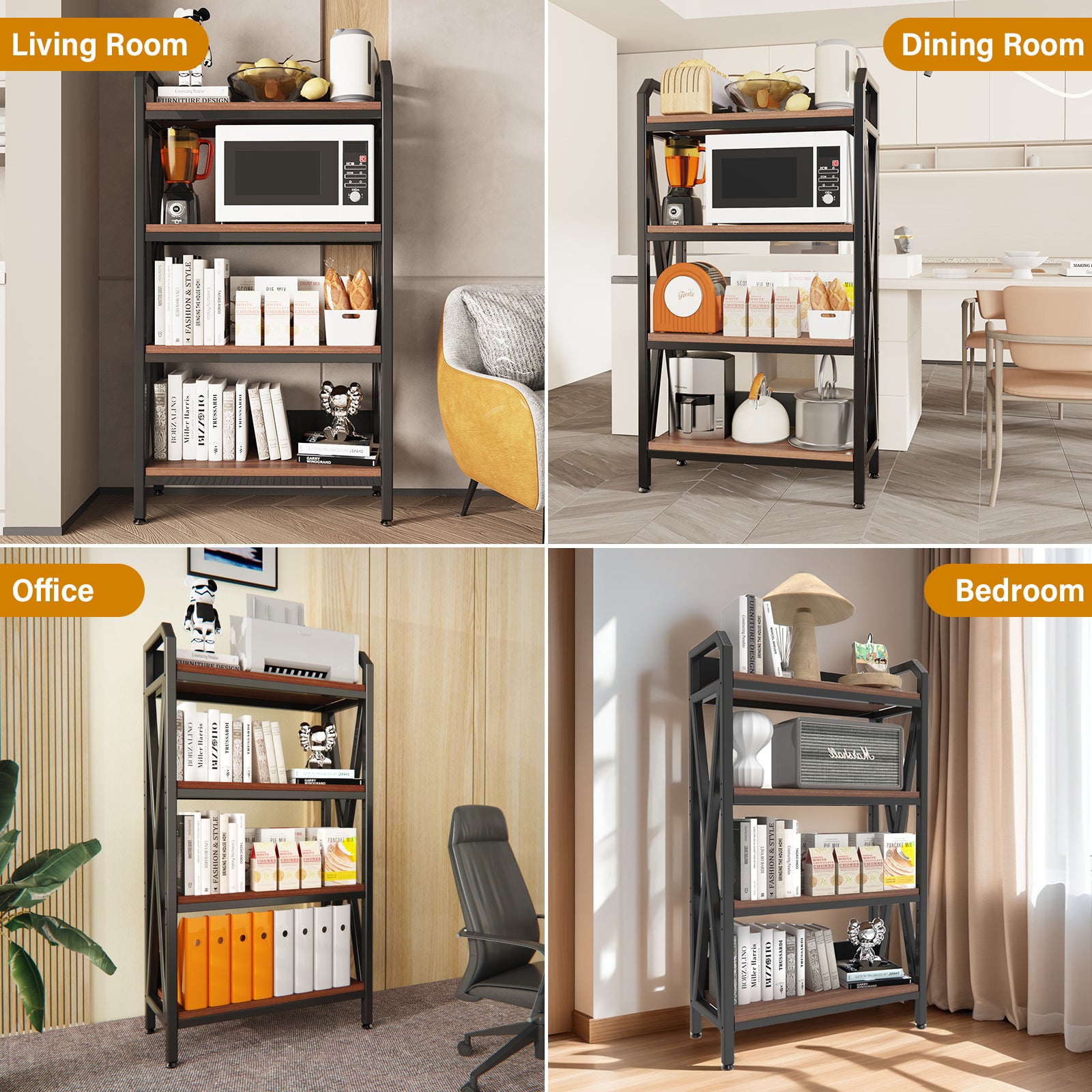 4-Level Kitchen Shelves - URBAN METRO