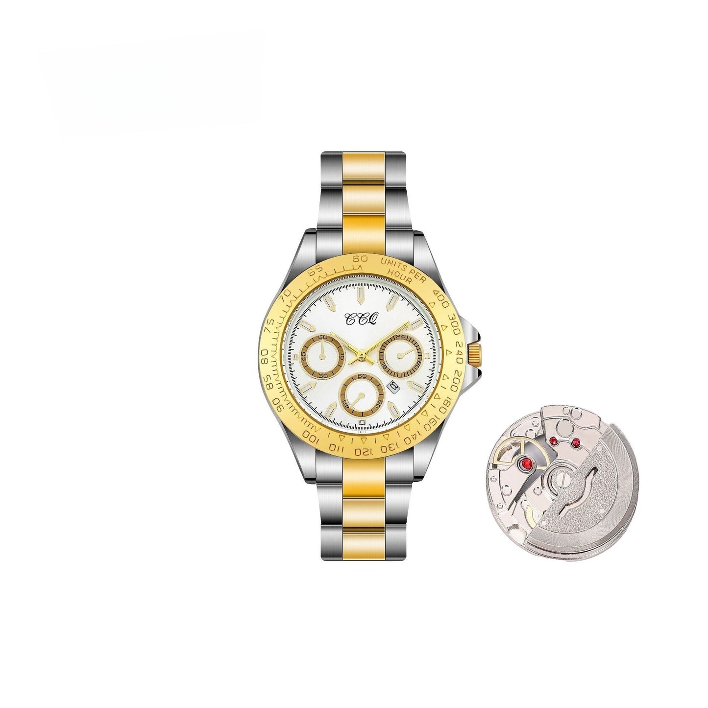 Fashion Gradually Gold Steel Watch - URBAN METRO