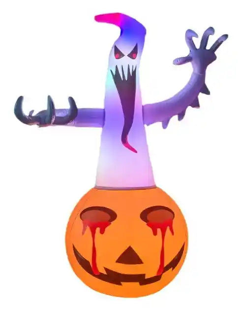 Halloween Inflatable Ghost Pumpkin | Outdoor Luminous Decoration