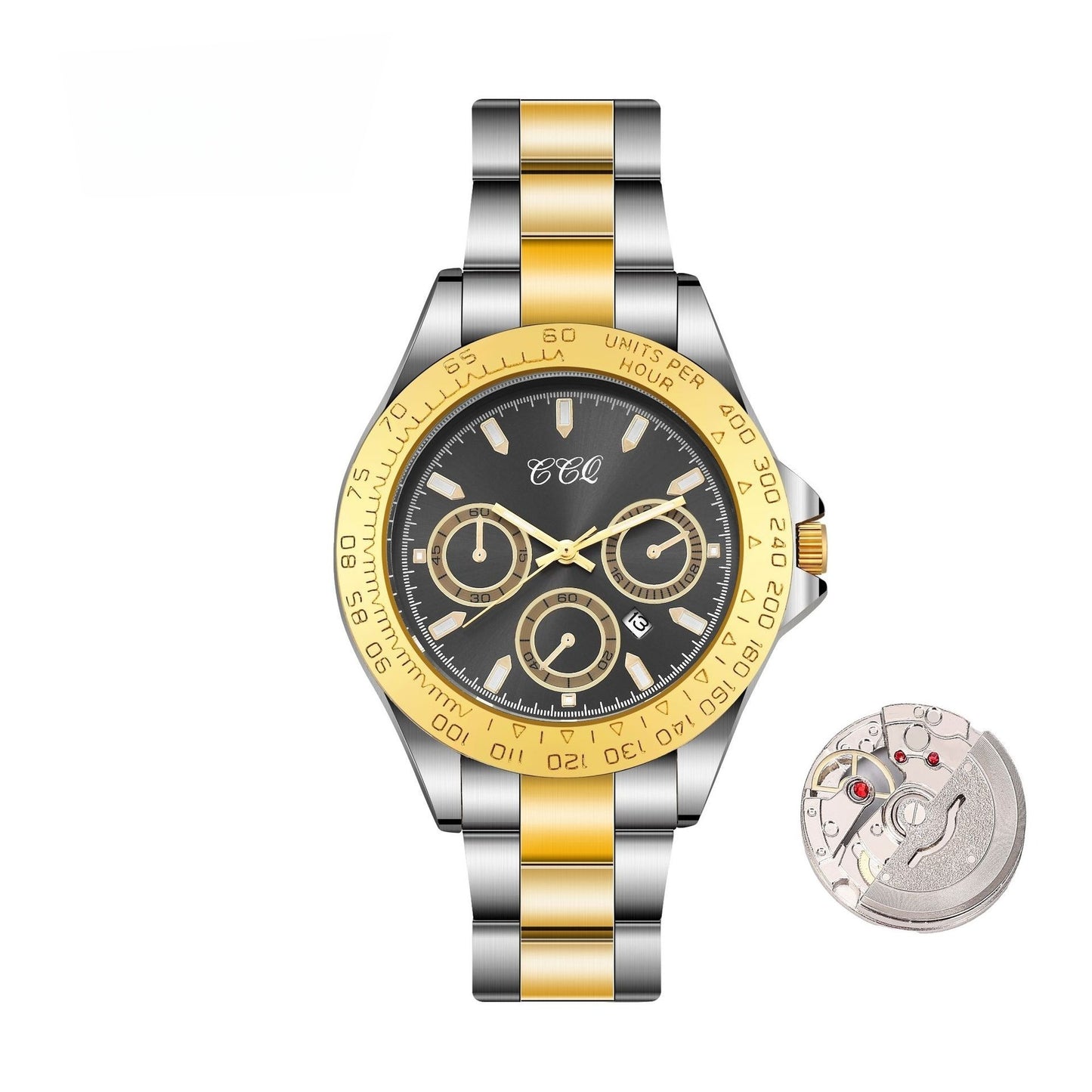 Fashion Gradually Gold Steel Watch - URBAN METRO