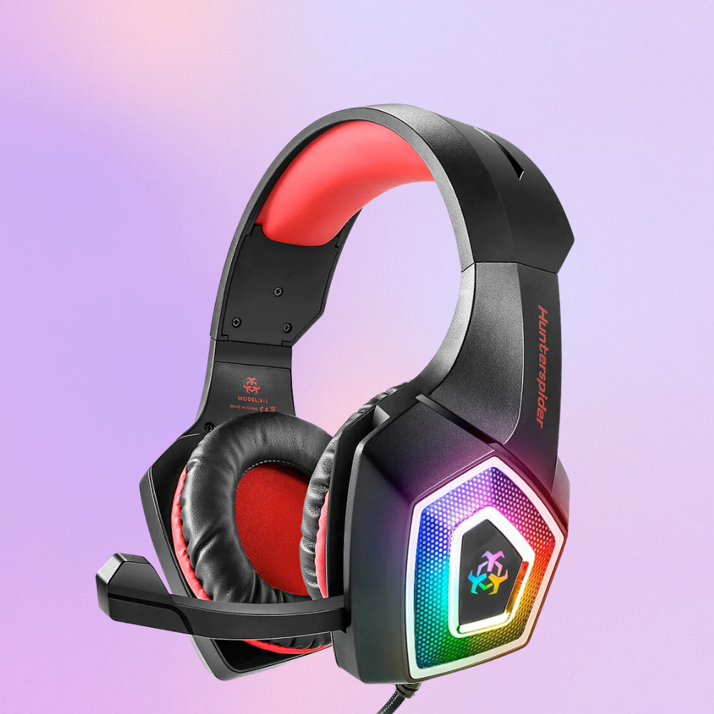 Gaming headset with RGB lighting 