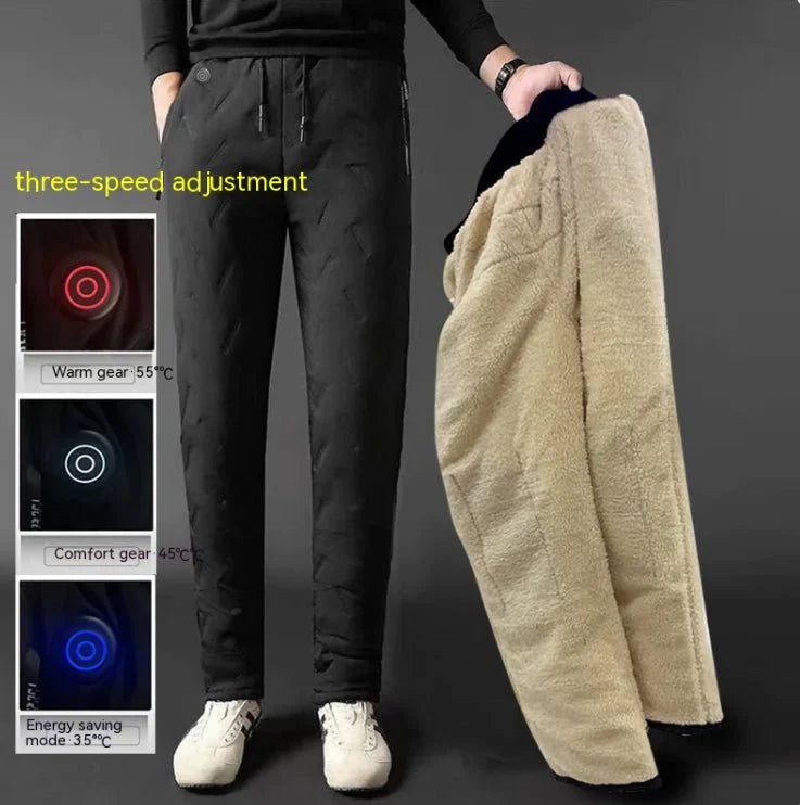 Heated Pants with Adjustable Warmth, Fleece-Lined, Rechargeable - URBAN METRO
