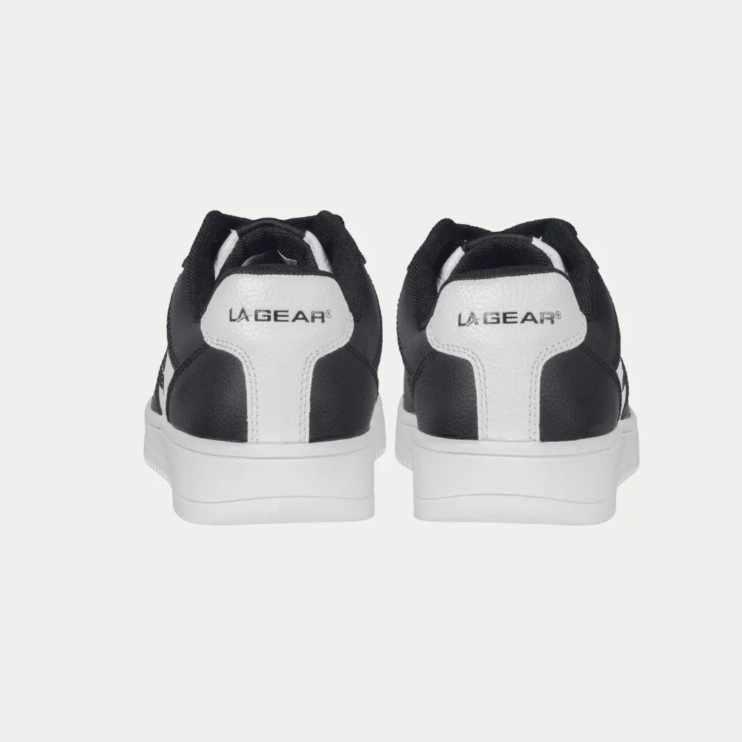 LA Gear Kids Edge Lowtop | Black x White Logo - URBAN METRO