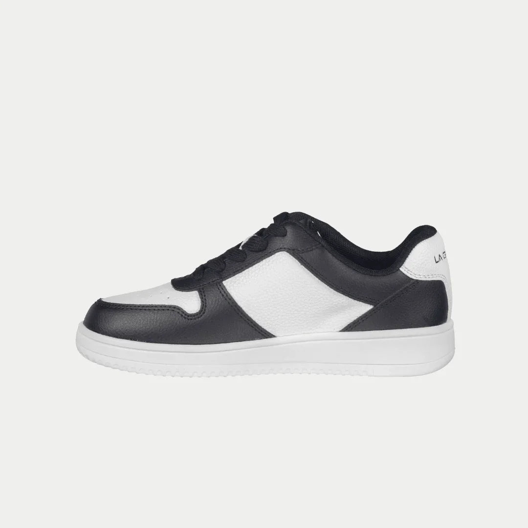 LA Gear Kids Edge Lowtop | Black x White Logo - URBAN METRO