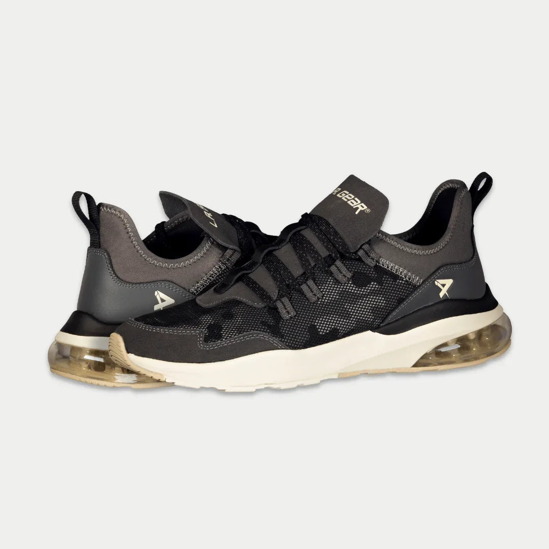LA Gear Men’s Runyon Lowtop | Black x Gray - URBAN METRO