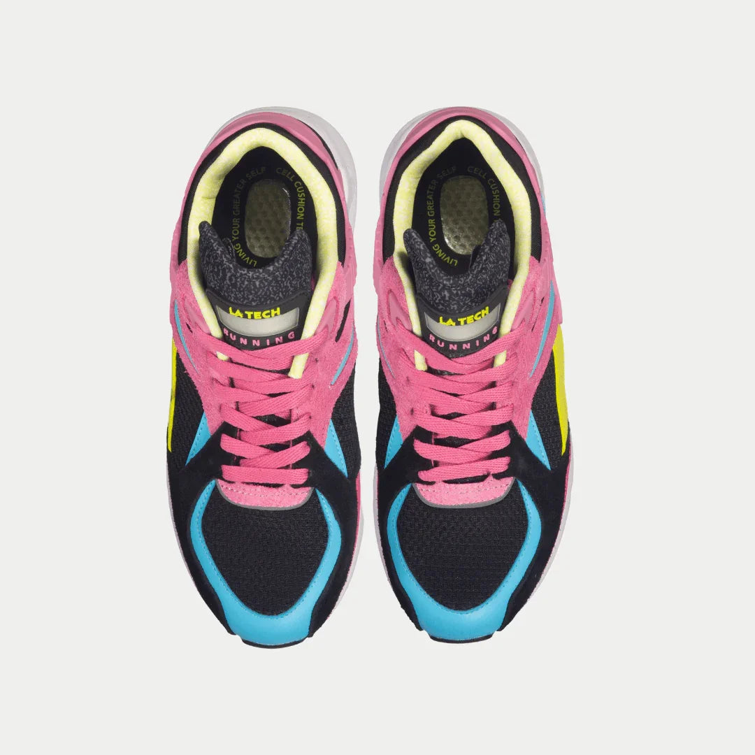 LA Gear Women's Catapult Light-Up Lowtop | Black x Pink - URBAN METRO