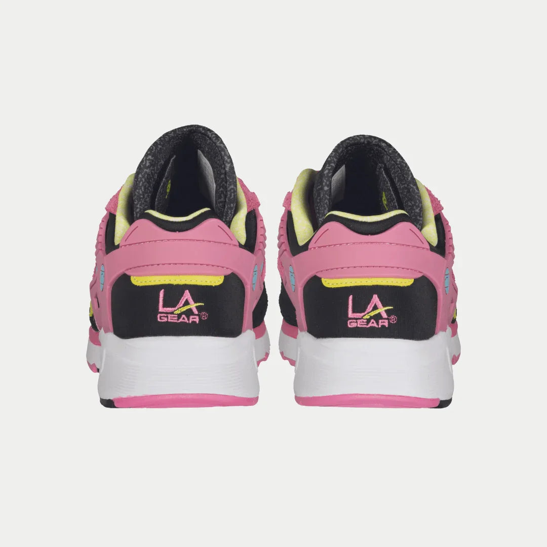 LA Gear Women's Catapult Light-Up Lowtop | Black x Pink - URBAN METRO