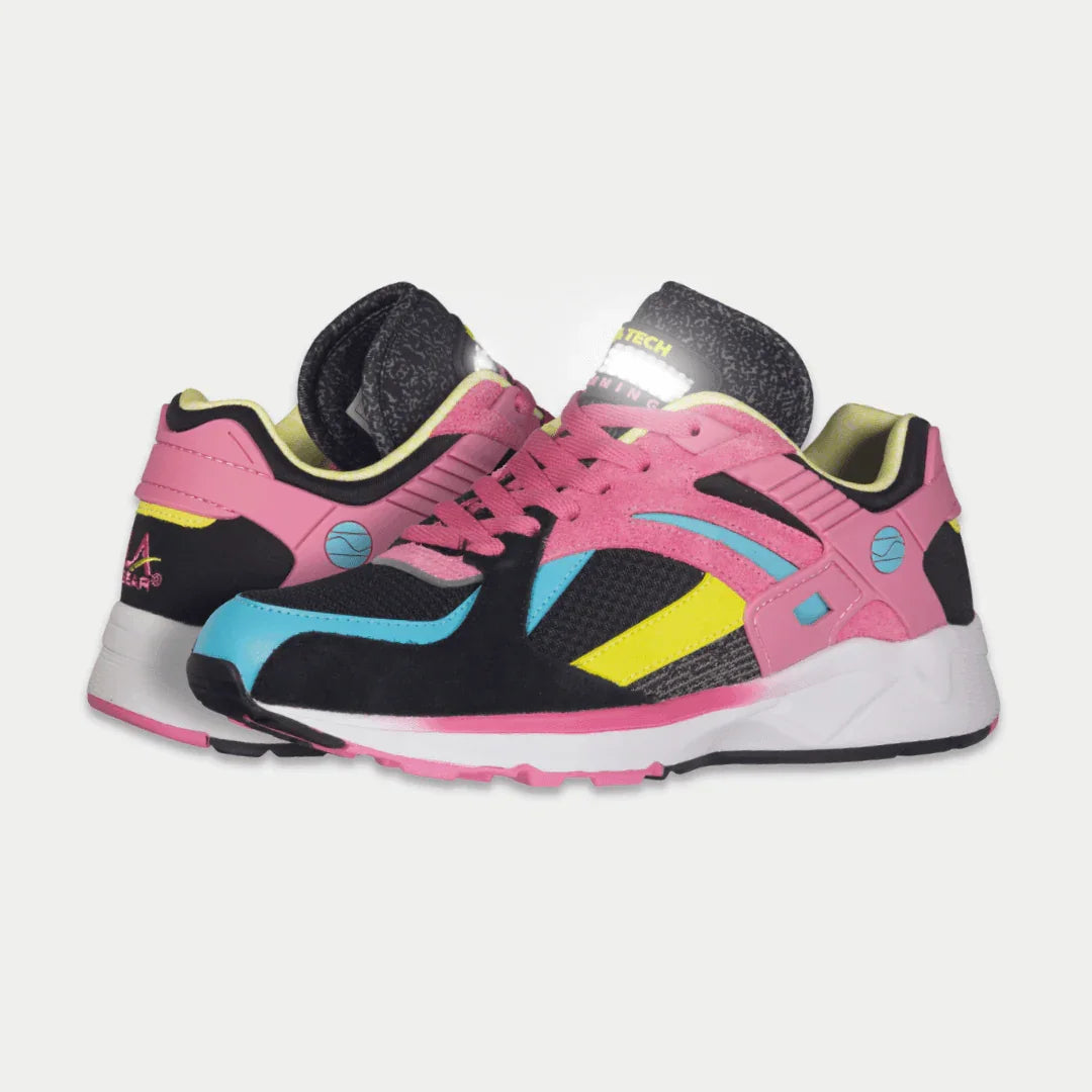LA Gear Women's Catapult Light-Up Lowtop | Black x Pink - URBAN METRO