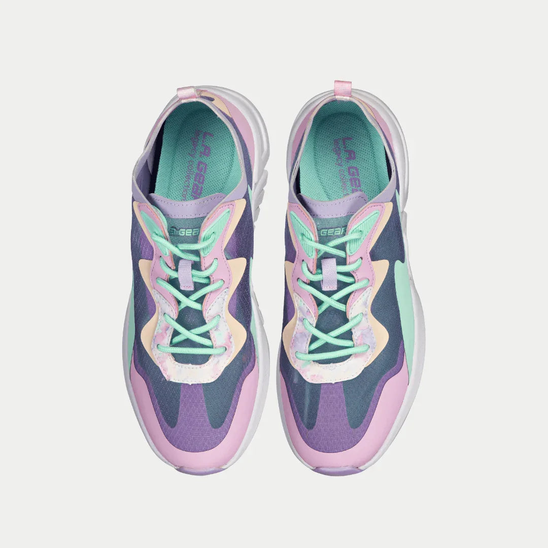 LA Gear Women's Mid-City Lowtop | Lavender x Pink - URBAN METRO